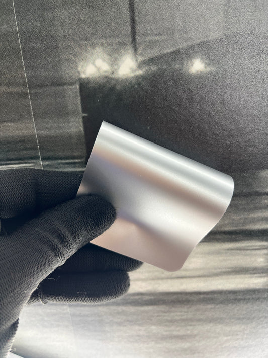 Matte Liquid Metal Moon Silver